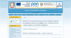 Desktop Screenshot of liceocafiero.it